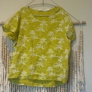 C&C California Linen Blouse Top 1X